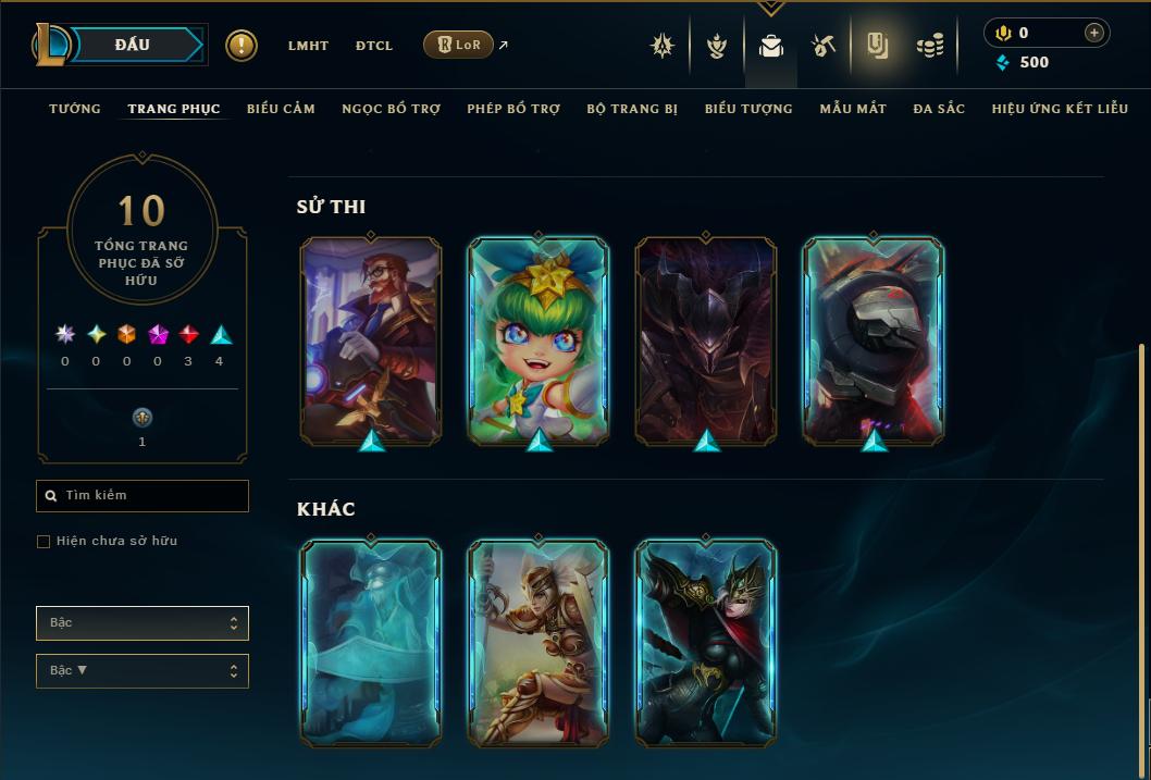 Acc Liên Minh Huyền Thoại/Đấu Trường Chân lý mã số 9379