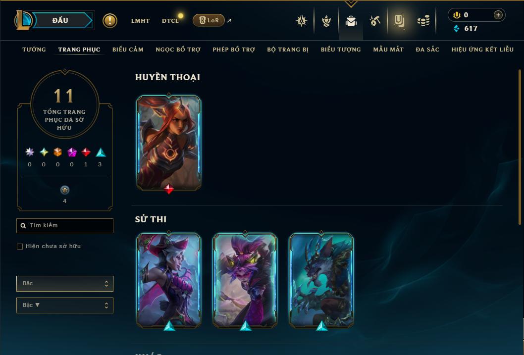 Acc Liên Minh Huyền Thoại/Đấu Trường Chân lý mã số 9380