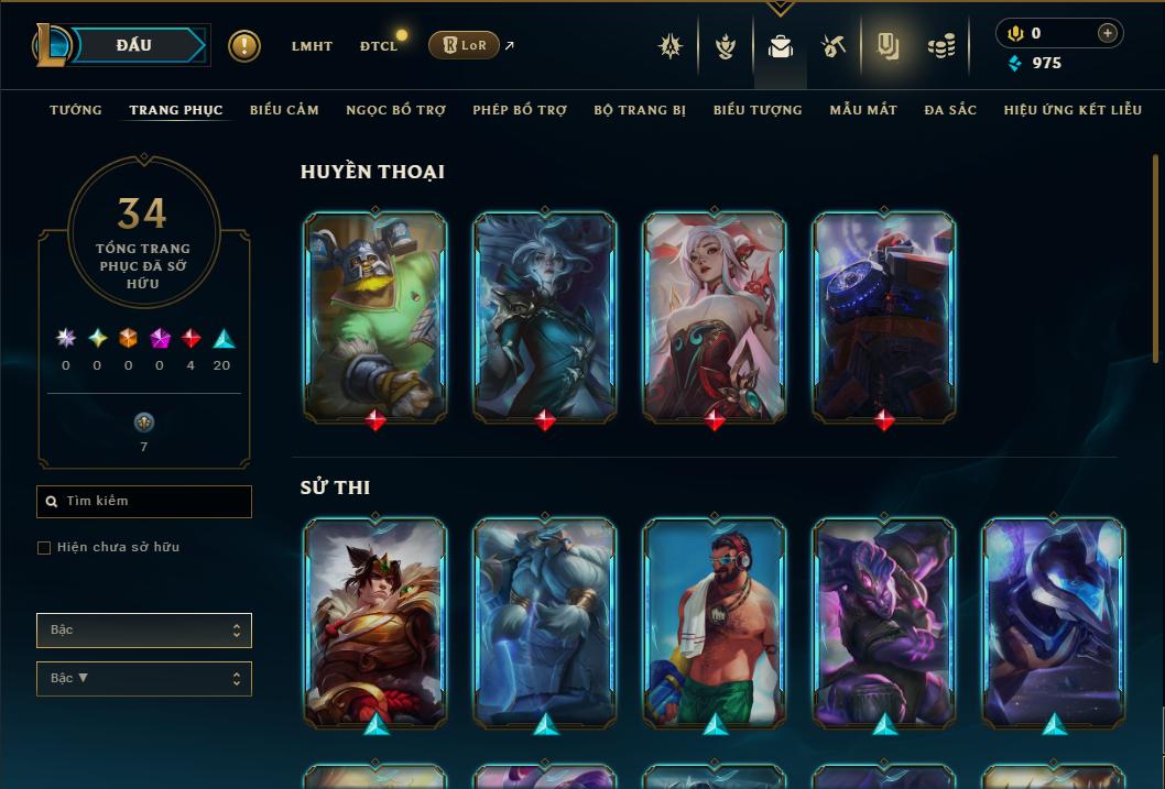 Acc Liên Minh Huyền Thoại/Đấu Trường Chân lý mã số 9384