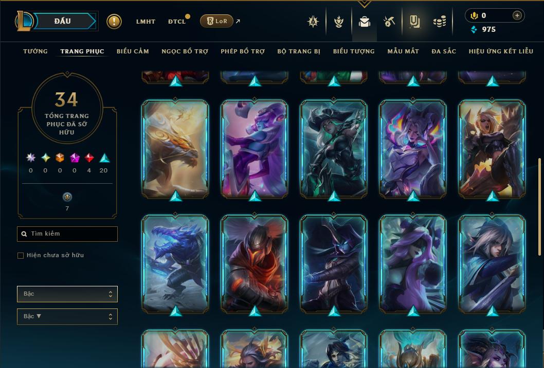 Acc Liên Minh Huyền Thoại/Đấu Trường Chân lý mã số 9384