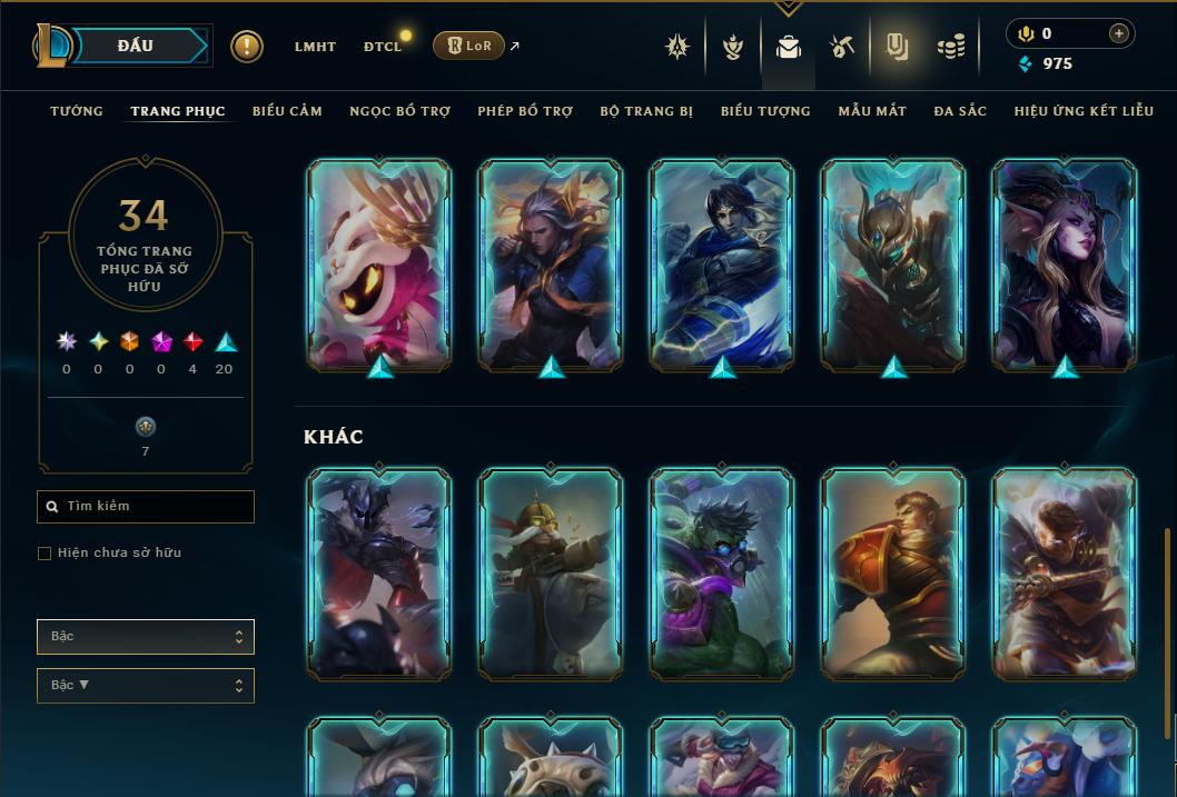 Acc Liên Minh Huyền Thoại/Đấu Trường Chân lý mã số 9384