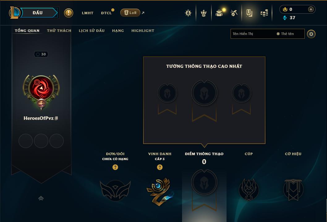 Acc Liên Minh Huyền Thoại/Đấu Trường Chân lý mã số 9386