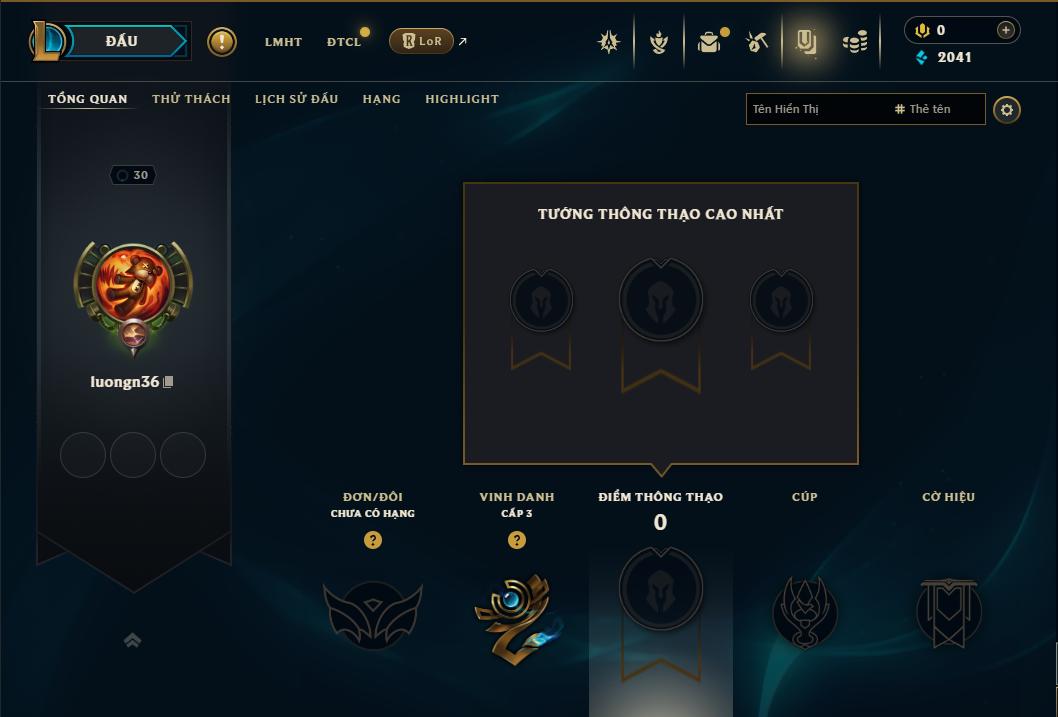 Acc Liên Minh Huyền Thoại/Đấu Trường Chân lý mã số 9392