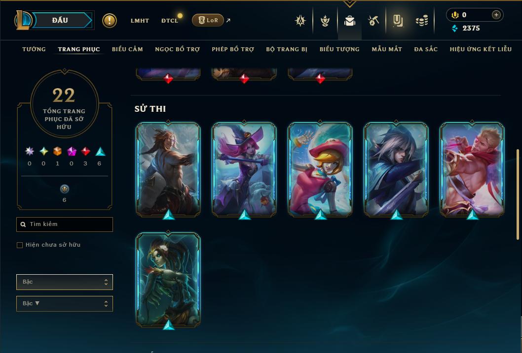 Acc Liên Minh Huyền Thoại/Đấu Trường Chân lý mã số 9394