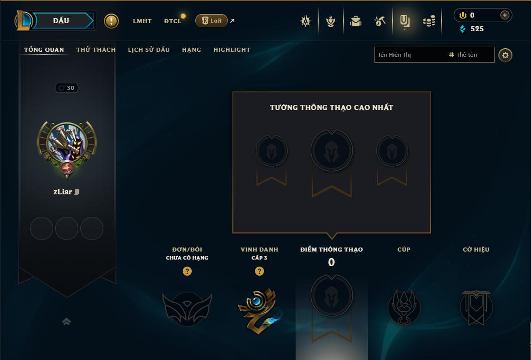 Acc Liên Minh Huyền Thoại/Đấu Trường Chân lý mã số 9395