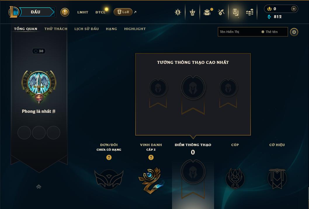 Acc Liên Minh Huyền Thoại/Đấu Trường Chân lý mã số 9398