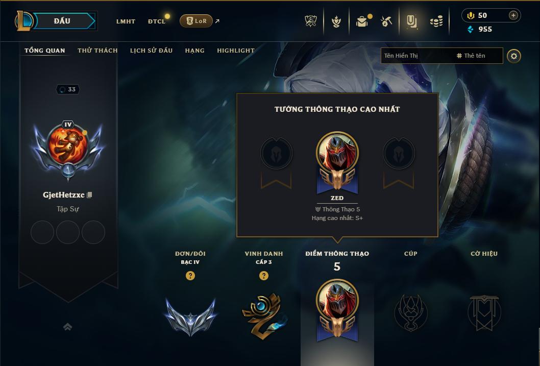 Acc Liên Minh Huyền Thoại/Đấu Trường Chân lý mã số 9402