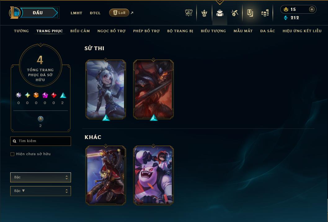 Acc Liên Minh Huyền Thoại/Đấu Trường Chân lý mã số 9403