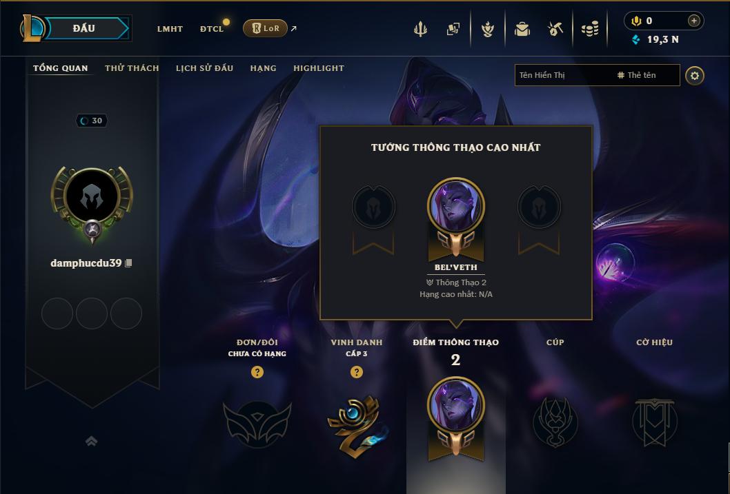 Acc Liên Minh Huyền Thoại mã số 9446