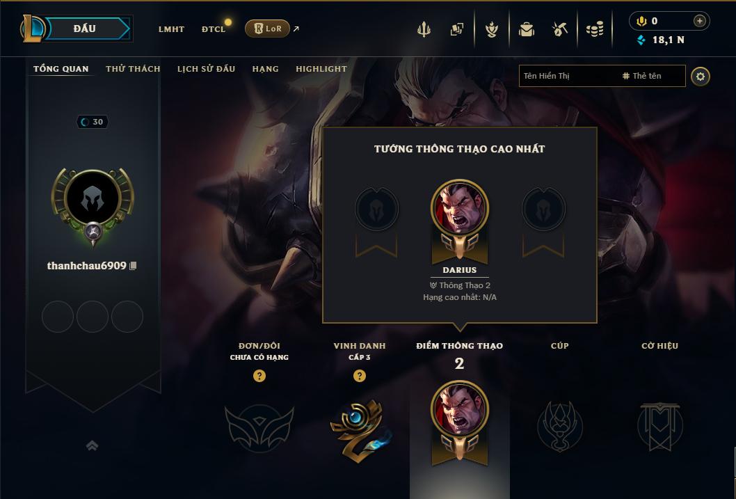 Acc Liên Minh Huyền Thoại mã số 9455