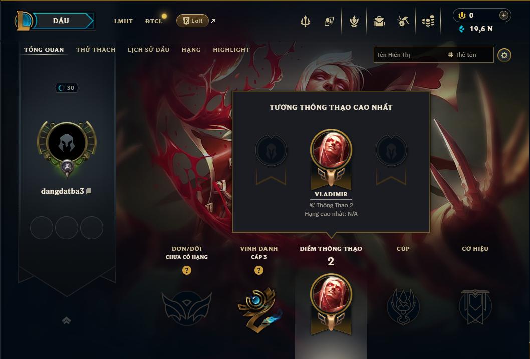 Acc Liên Minh Huyền Thoại mã số 9459