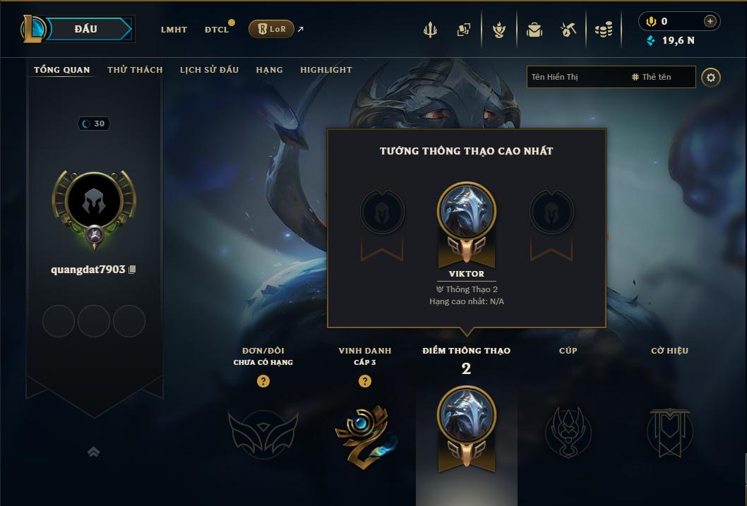 Acc Liên Minh Huyền Thoại mã số 9464