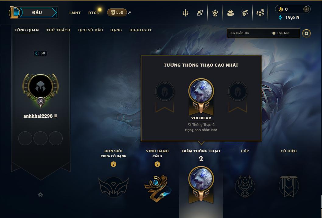 Acc Liên Minh Huyền Thoại mã số 9465