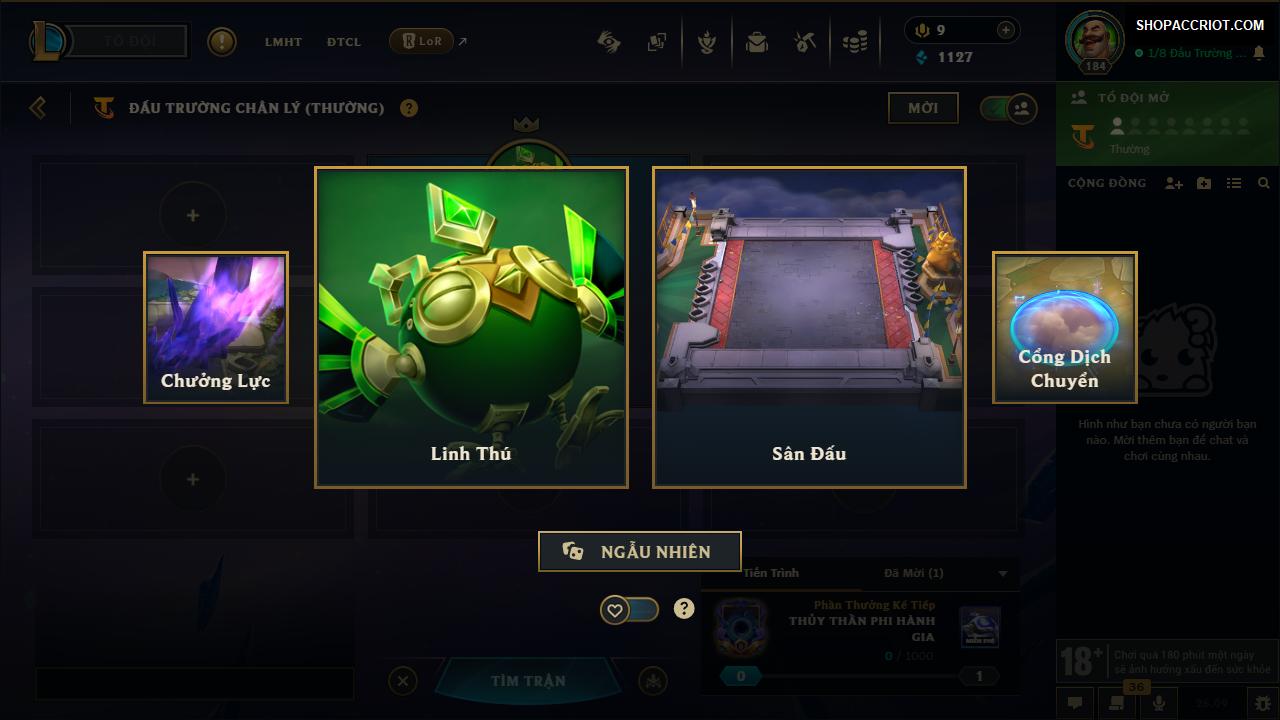 Acc Liên Minh Huyền Thoại mã số 9811